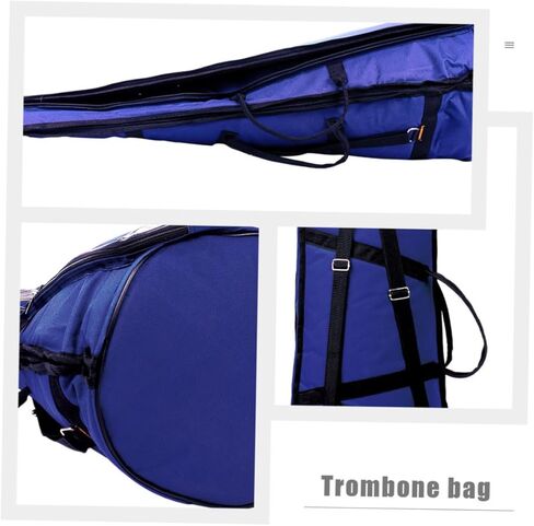 PRETYZOOM Oxford Cloth Trombone Bag with Thick Soft Cotton Padding High-density Storage Case for Tenor Trombone Lightweight Portable Musical Instrument Carrying Case for Beginners and in Saudi Arabia