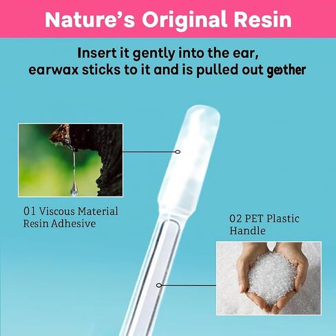 عصا تنظيف الأذن اللاصقة المكونة من 24 قطعة، منظف الأذن اللاصق بتصميم قابل للغسل، مسحات الأذن اللزجة الناعمة القابلة لإعادة الاستخدام لتنظيف الأذن اللطيف، أدوات إزالة شمع الأذن المحمولة للبالغين (أخضر زيتوني) in Kuwait