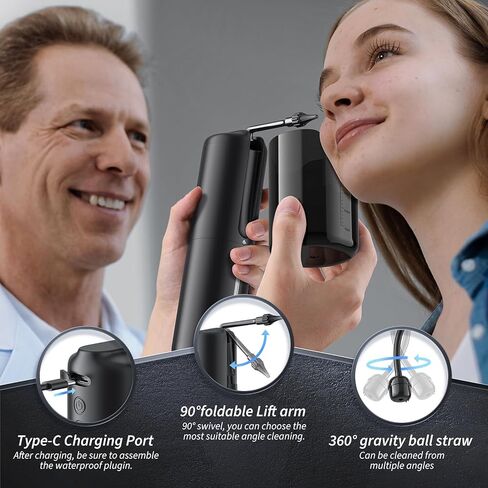 إزالة شمع الأذن - نظام تنظيف الأذن الكهربائي - منظف الأذن الذي يعمل بالماء مع 4 أوضاع للضغط - أداة تنظيف الأذن آمنة وفعالة in Kuwait