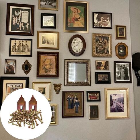 200 Pcs (100 Sets) Drywall Self-Drilling Anchors with Screws,which can be Used for Hanging Shelves, Pictures, Mirrors, cabinets, and Other Lightweight fixtures on Drywall in Kuwait