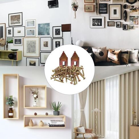 200 Pcs (100 Sets) Drywall Self-Drilling Anchors with Screws,which can be Used for Hanging Shelves, Pictures, Mirrors, cabinets, and Other Lightweight fixtures on Drywall in Kuwait