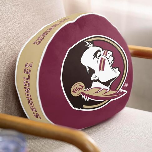 Logo Brands NCAA Florida State Seminoles Puff Pillow – Plush, Soft, Stretchy with Team Color Design in Saudi Arabia