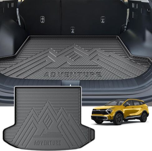 Kust Cargo Mat لعام 2011-2019 Ford Explorer Cargo Liner All Weather Trunk Floor حصيرة أسود TPO in Kuwait