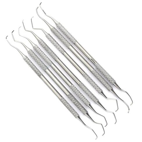 AA PRO Gracey CURETTES 1/2-13/14 مجموعة أدوات طب الأسنان ذات النهايات المزدوجة مكونة من 7 قطع بجودة A+ in Saudi Arabia