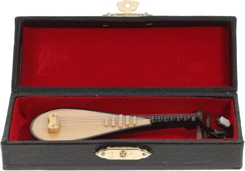 Luxshiny 1pc Mini Pipa Model Decor Prop Small Lute Musical Instrument for Home Photography Ornament Stand Unique Vintage Design for Creative Home Decoration in Kuwait