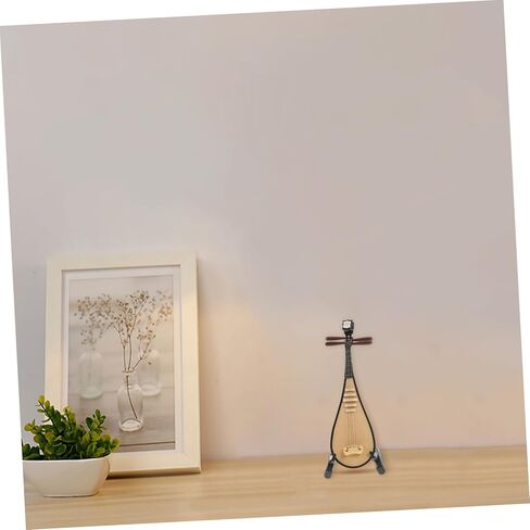 Luxshiny 1pc Mini Pipa Model Decor Prop Small Lute Musical Instrument for Home Photography Ornament Stand Unique Vintage Design for Creative Home Decoration in Kuwait