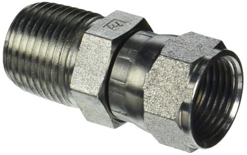 6505-05-04 تركيب هيدروليكي 5/16 "أنثى JIC دوارة X 1/4" أنبوب ذكر من الصلب الكربوني in Saudi Arabia