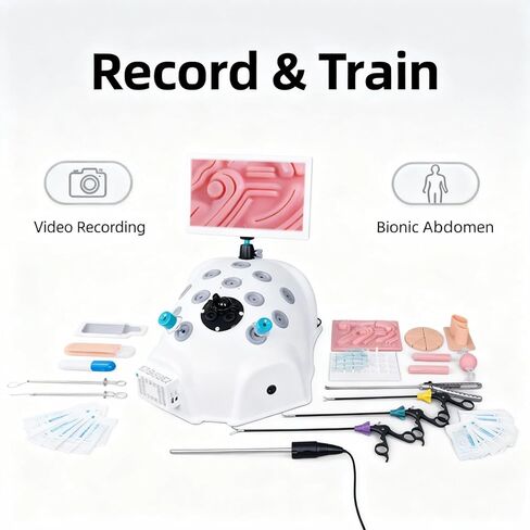 Laparoscopic Trainer Portable Box; Laparoscopic Surgery Simulator Interchangeable Modules; Simulador Laparoscopia Practice Model for Medical Students & Clinical Skills (Set 1) in Saudi Arabia