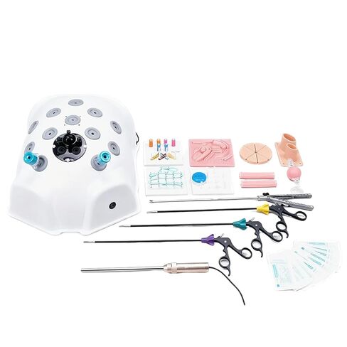 Laparoscopic Trainer Portable Box; Laparoscopic Surgery Simulator Interchangeable Modules; Simulador Laparoscopia Practice Model for Medical Students & Clinical Skills (Set 1) in Saudi Arabia
