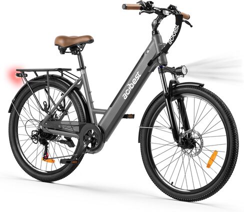 ACTBEST Core Electric Bike for Adults - 468Wh Removable Battery, 26 inch Step Thru Electric Bicycle, Peak 750W Brushless Motor Cityrun Ebike, with 7 Speed, Up to 50 Miles, E-Bikes in Saudi Arabia