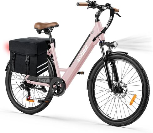 ACTBEST Core Electric Bike for Adults - 468Wh Removable Battery, 26 inch Step Thru Electric Bicycle, Peak 750W Brushless Motor Cityrun Ebike, with 7 Speed, Up to 50 Miles, E-Bikes in Saudi Arabia
