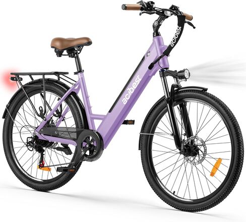 ACTBEST Core Electric Bike for Adults - 468Wh Removable Battery, 26 inch Step Thru Electric Bicycle, Peak 750W Brushless Motor Cityrun Ebike, with 7 Speed, Up to 50 Miles, E-Bikes in Saudi Arabia