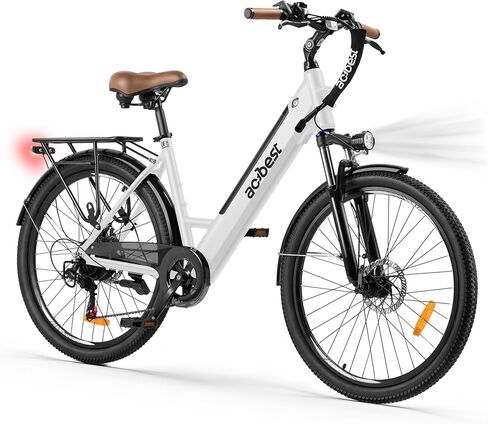 ACTBEST Core Electric Bike for Adults - 468Wh Removable Battery, 26 inch Step Thru Electric Bicycle, Peak 750W Brushless Motor Cityrun Ebike, with 7 Speed, Up to 50 Miles, E-Bikes in Saudi Arabia