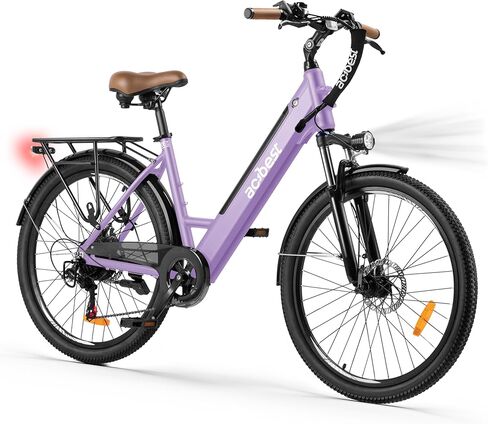 ACTBEST Core Electric Bike for Adults - 468Wh Removable Battery, 26 inch Step Thru Electric Bicycle, Peak 750W Brushless Motor Cityrun Ebike, with 7 Speed, Up to 50 Miles, E-Bikes in Saudi Arabia