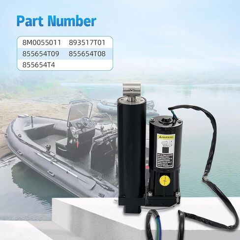 8M0055011 Power Trim Assembly Compatible with Mercury MerCruiser Quicksilver 30HP 35HP 40HP 50HP 60HP Outboard 4 Stroke Boat Engine Power Trim Tilt Assembly Replaces# 893517T01 855654T09 855654T08 in Kuwait