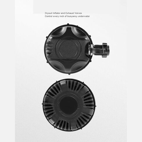Diving Drysuit Replacement Valve Set with Abs Drysuit Inflator and Exhaust Valves, Water Proof Integrity & Sturdy Structure, Suitable for Snorkeling Diving Kayaking in Kuwait