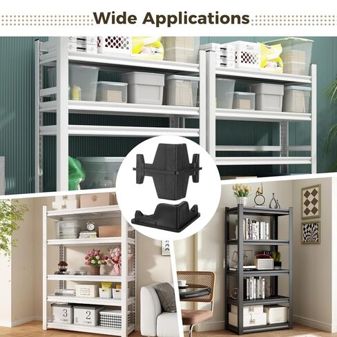 24 Pcs PP Plastic Post Insert Connectors, Sturdy Support for Storage Racks Including Whalen Muscle Rack Shelving, Wire Shelving Replacement Parts with 12 Post Corner Connectors and 12 Post Caps in Kuwait