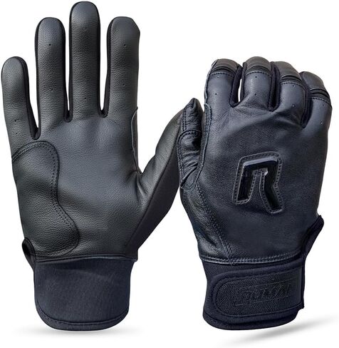 Professional Batting Gloves: 0.9mm Thick, Breathable and Durable Premium Cabretta Leather Baseball Gloves with Mold-to-Fit Performance - Short Cuff in Saudi Arabia
