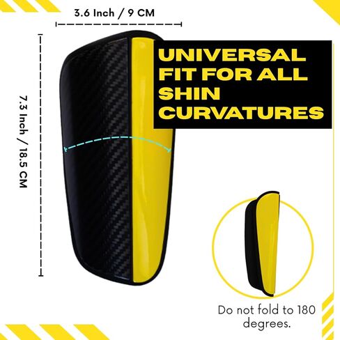 Pro Carbon Fiber Soccer Shin Guards, One Size Fits All, Dual Shell Design with 24000MPa Tensile Strength, Portable Carrying Case in Kuwait