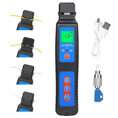 Rechargeable Live Fiber Optic identifier A-40A 800~1700nm wavelength Response Range,for 0.25 0.9 2.0 3.0mm, Single/Multi-Mode Universal, with LED Function and 1 FC-LC Adapter in Kuwait
