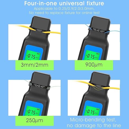 Rechargeable Live Fiber Optic identifier A-40A 800~1700nm wavelength Response Range,for 0.25 0.9 2.0 3.0mm, Single/Multi-Mode Universal, with LED Function and 1 FC-LC Adapter in Kuwait