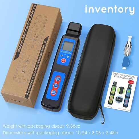 Rechargeable Live Fiber Optic identifier A-40A 800~1700nm wavelength Response Range,for 0.25 0.9 2.0 3.0mm, Single/Multi-Mode Universal, with LED Function and 1 FC-LC Adapter in Kuwait