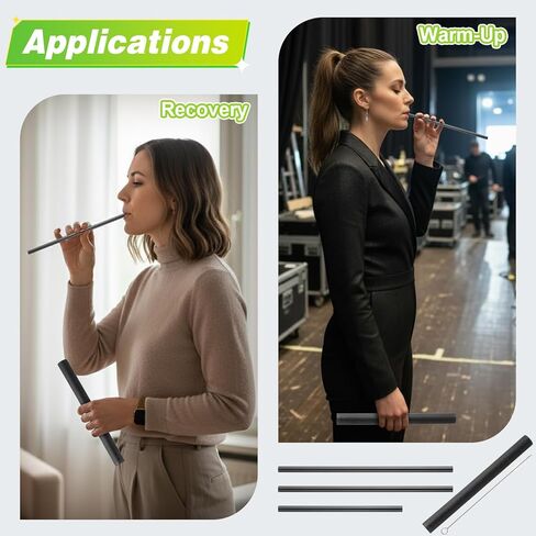 Straw Tool for Vocal Training and Healing Aid, Stainless Steel Vocal Trainer for Voice Exercises, Portable & Durable Voice Trainer for Singers, Speakers, Coaches in Kuwait