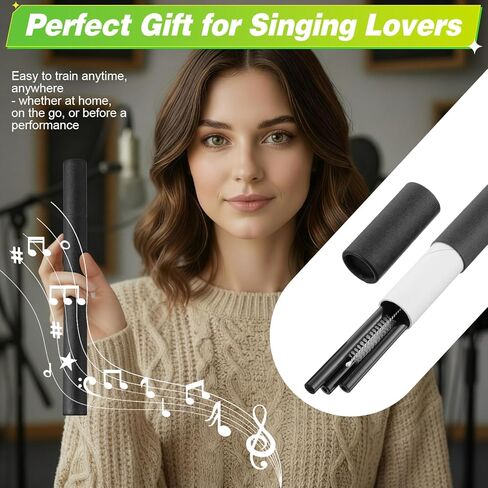 Straw Tool for Vocal Training and Healing Aid, Stainless Steel Vocal Trainer for Voice Exercises, Portable & Durable Voice Trainer for Singers, Speakers, Coaches in Kuwait