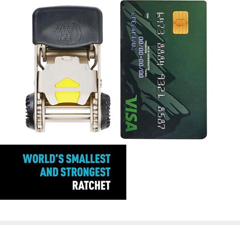 Nite Ize CamJam HookLock Ratchet Strap System - Adjustable, Heavy-Duty Tie Down Straps - Cargo Attachment with Spring-Actuated Hooks - Includes Ratchets, Hooks, Webbing & Storage - Small (2 Pack) in Kuwait