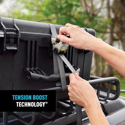 Nite Ize CamJam HookLock Ratchet Strap System - Adjustable, Heavy-Duty Tie Down Straps - Cargo Attachment with Spring-Actuated Hooks - Includes Ratchets, Hooks, Webbing & Storage - Small (2 Pack) in Kuwait