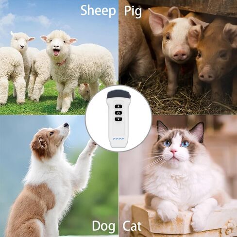 Dual Probe Wireless Color Doppler Ultrasound Machine 3.2MHZ and 7.5MHZ Probe, Wireless Ultrasound Machine for Android and iOS, Handheld Ultrasound Scanner for Dog, Cat, Horse, Pig, Sheep（white） in Kuwait