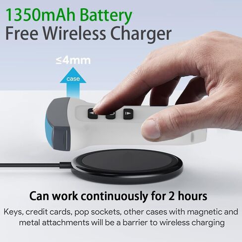 Dual Probe Wireless Color Doppler Ultrasound Machine 3.2MHZ and 7.5MHZ Probe, Wireless Ultrasound Machine for Android and iOS, Handheld Ultrasound Scanner for Dog, Cat, Horse, Pig, Sheep（white） in Kuwait