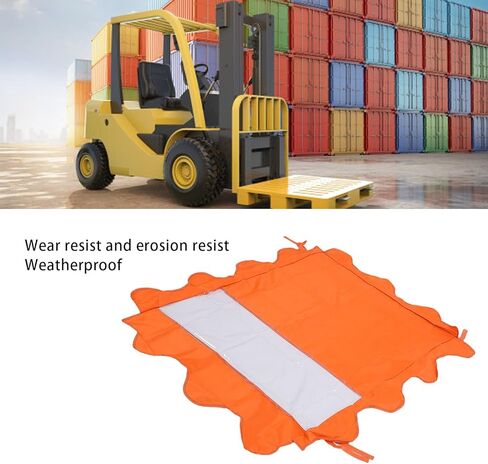 ciciglow Forklift Top Cover, 45x33in Universal Fork Truck Sunshade Top Water Proof Oxford Cloth Transparent PVC Forklifts Roof Cover in Saudi Arabia