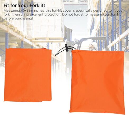 ciciglow Forklift Top Cover, 45x33in Universal Fork Truck Sunshade Top Water Proof Oxford Cloth Transparent PVC Forklifts Roof Cover in Saudi Arabia