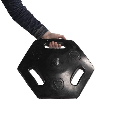 سلسلة CCW WBB-200D - مجموعة من 2 حاجز أمان مزدوج الحزام قابل للسحب، قاعدة مطاطية شديدة التحمل باللون الأصفر (حزام 11 قدم، أصفر مع حزام بأحرف سوداء "Danger - Forklift Trucks") in Saudi Arabia