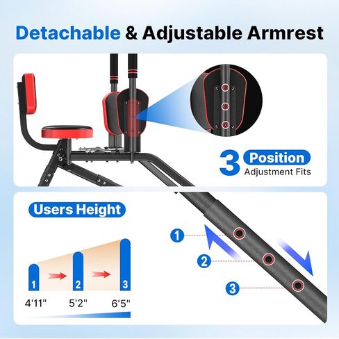 Merach Hip Abductor Machine for Home Gym, Glute Machine for Women, Outer Thigh Sculpting, Leg Abductor Machine, Glute & Thigh Exercise Equipment in Kuwait