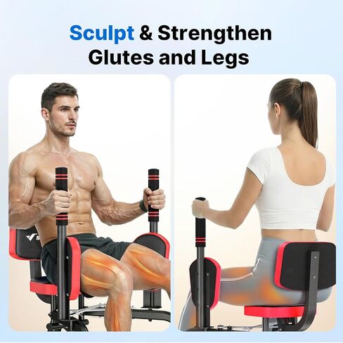 Merach Hip Abductor Machine for Home Gym, Glute Machine for Women, Outer Thigh Sculpting, Leg Abductor Machine, Glute & Thigh Exercise Equipment in Kuwait