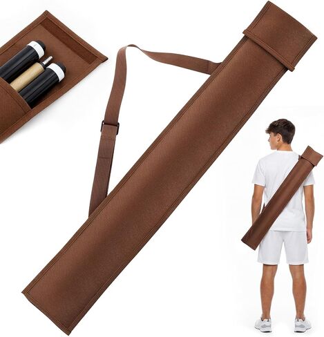 Sosation Pool Cue Case 2 × 2 ، علبة عصا البلياردو لإمساك 2 أعقاب و 2 مهاوي ، 32 "أسود طويل الأسود بلياردوز كويس حقيبة حبال للرجال والنساء in Kuwait