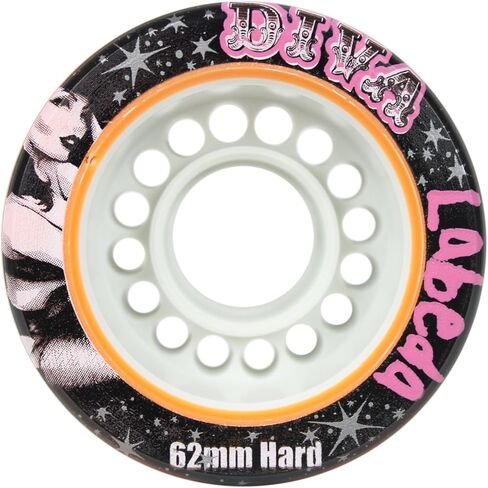 Labeda Quad Wheels Speed Jam Derby Roller Skate Diva Hard Slim 62mm 4-Pack in Saudi Arabia