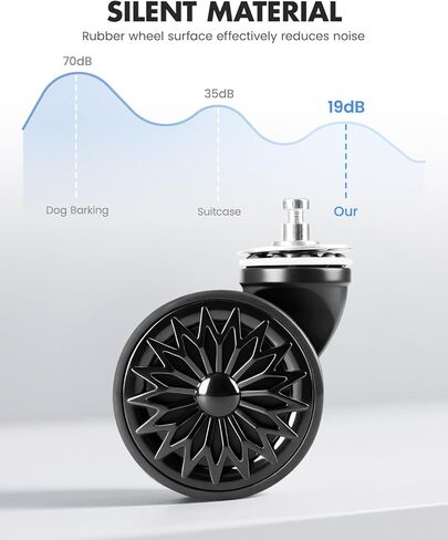 Lekesky Luggage Replacement Wheels 2 PCS - Suitcase Wheels Replacement Spare Part Universal, Wear-Resistant Luggage Wheels Most Suitcase Rolling Briefcase Wheel Repair in Kuwait
