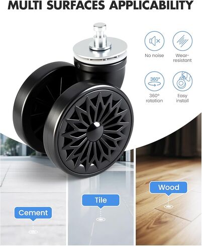 Lekesky Luggage Replacement Wheels 2 PCS - Suitcase Wheels Replacement Spare Part Universal, Wear-Resistant Luggage Wheels Most Suitcase Rolling Briefcase Wheel Repair in Kuwait