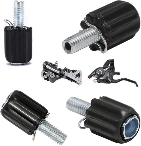 6 Pack Rear Derailleur Barrel Adjuster Replacement Shift Cable Downtube Index M5 Adjusting End Screw for Bike Rear Derailleur Down Tube Housing Stop Gear Shifter in Saudi Arabia