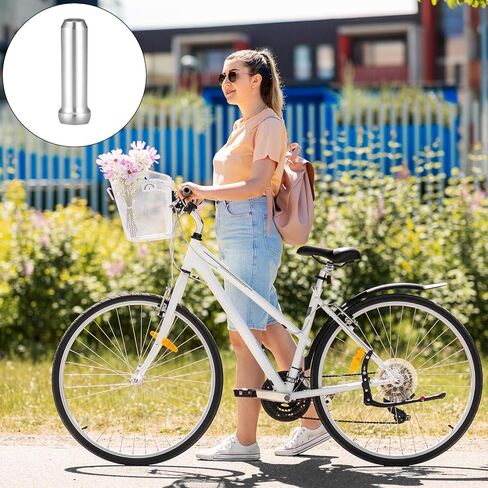 100PCS Bike Cable End Caps and 20PCS Bikes Cable Clasps, Alloy Bicycle Cables Ends, Derailleur Cables End Cap, Rotatable S-Hook Clips, Suitable for Mountain Bike and Road Bikes Brake Cableends in Saudi Arabia