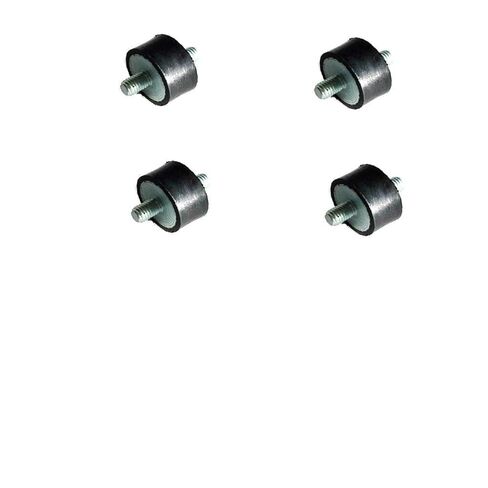 Pack of 4 Rubber Vibration Isolator Mounts - 1-3/8" Diameter x 3/4" Height, 3/8-16 Thread x 5/8" Long Male/Male Studs - for Motors, Compressors, Pumps in Kuwait