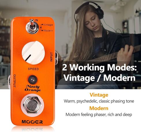 تسعين أورانج مايكرو ميني التناظرية فيزر تأثير الغيتار الكهربائي دواسة الالتفافية الحقيقية in Kuwait