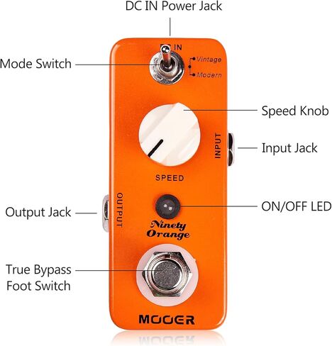 تسعين أورانج مايكرو ميني التناظرية فيزر تأثير الغيتار الكهربائي دواسة الالتفافية الحقيقية in Kuwait