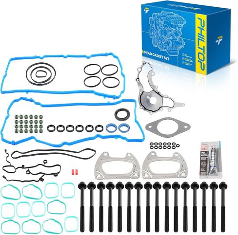 PHILTOP HS26541PT, ES72467 Head Gasket Set Fit for 2011-2015 Grand Cherokee, 2011-2020 Grand Caravan, 2012-2017 Wrangler, 3.6L Cylinder Head Gasket Kits with Bolts in Kuwait