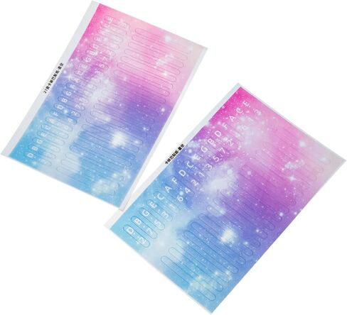 ERINGOGO 2Pcs Kalimba Stickers for Beginners Note Decals for Thumb Piano Practical Lightweight Fretboard Stickers Easy to Read Musical Scale Printing for Key in Saudi Arabia