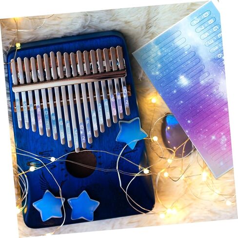 ERINGOGO 2Pcs Kalimba Stickers for Beginners Note Decals for Thumb Piano Practical Lightweight Fretboard Stickers Easy to Read Musical Scale Printing for Key in Saudi Arabia