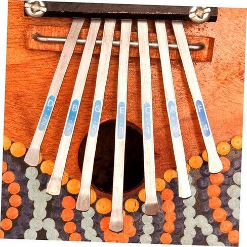 ERINGOGO 2Pcs Kalimba Stickers for Beginners Note Decals for Thumb Piano Practical Lightweight Fretboard Stickers Easy to Read Musical Scale Printing for Key in Saudi Arabia